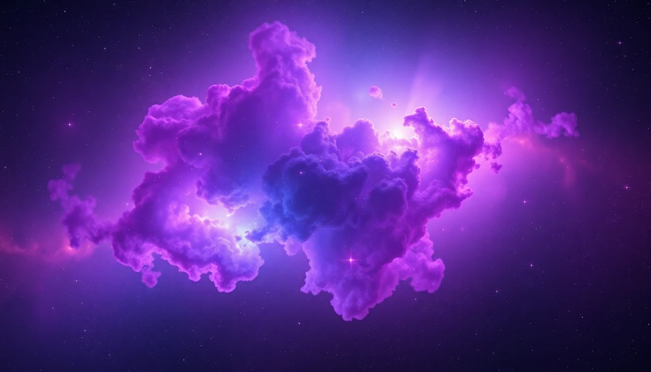 Vibrant nebula background