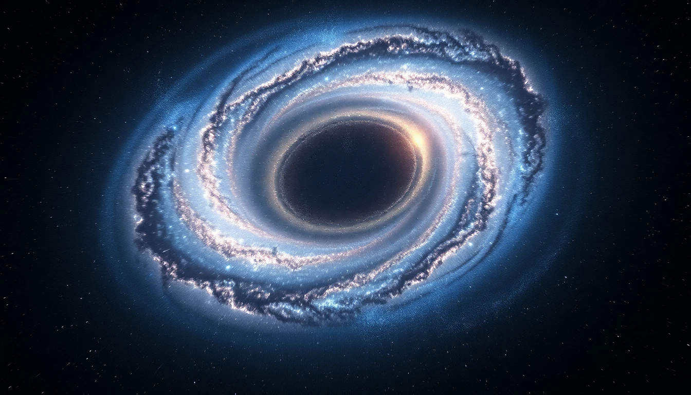 Distant galaxy background