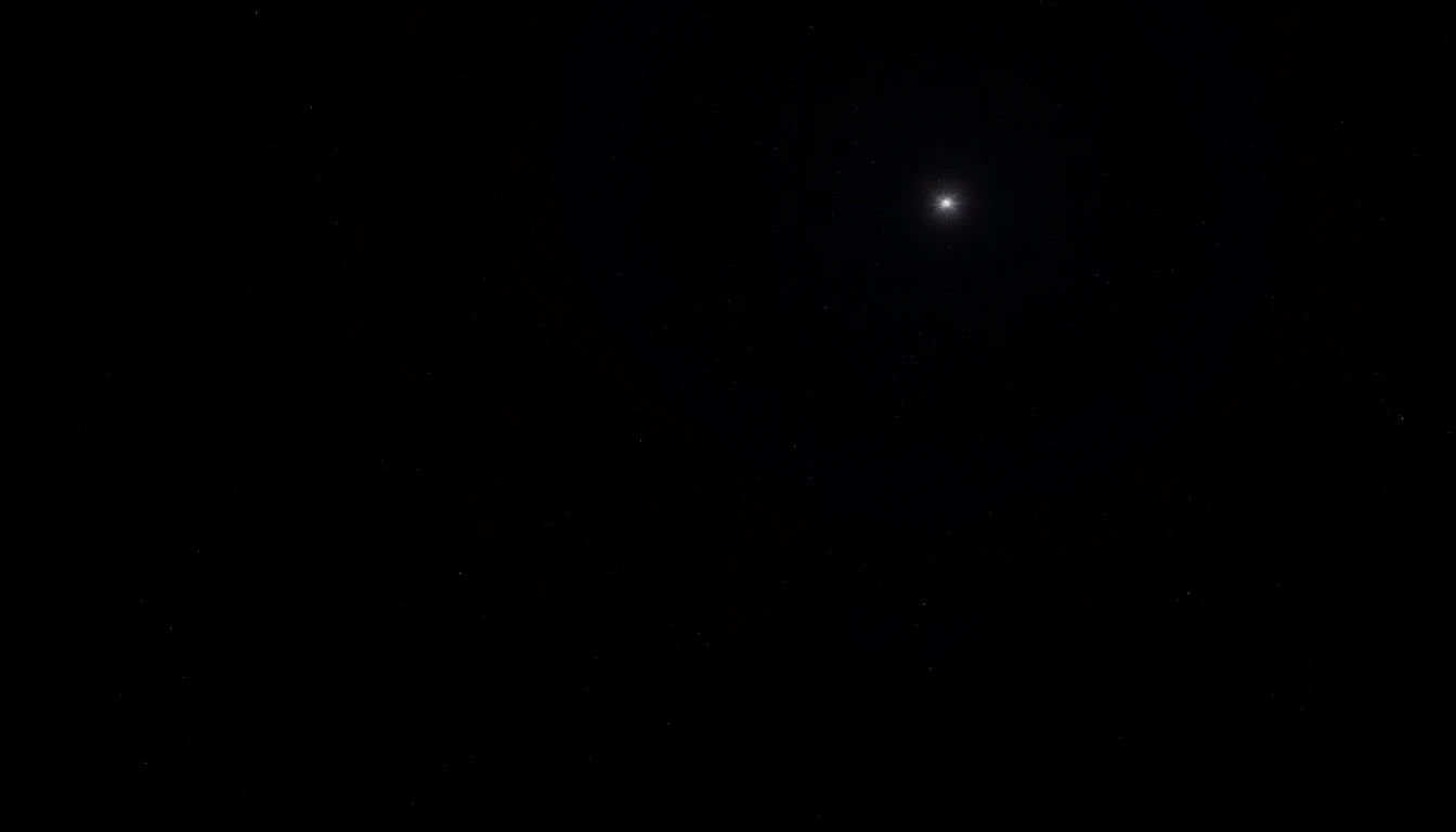 Dark space with bright stars
